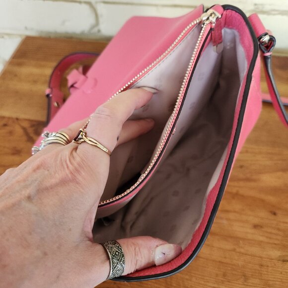 Nwot Kate Spade Knox Coral Leather Crossbody Bag Purse - Picture 9 of 10